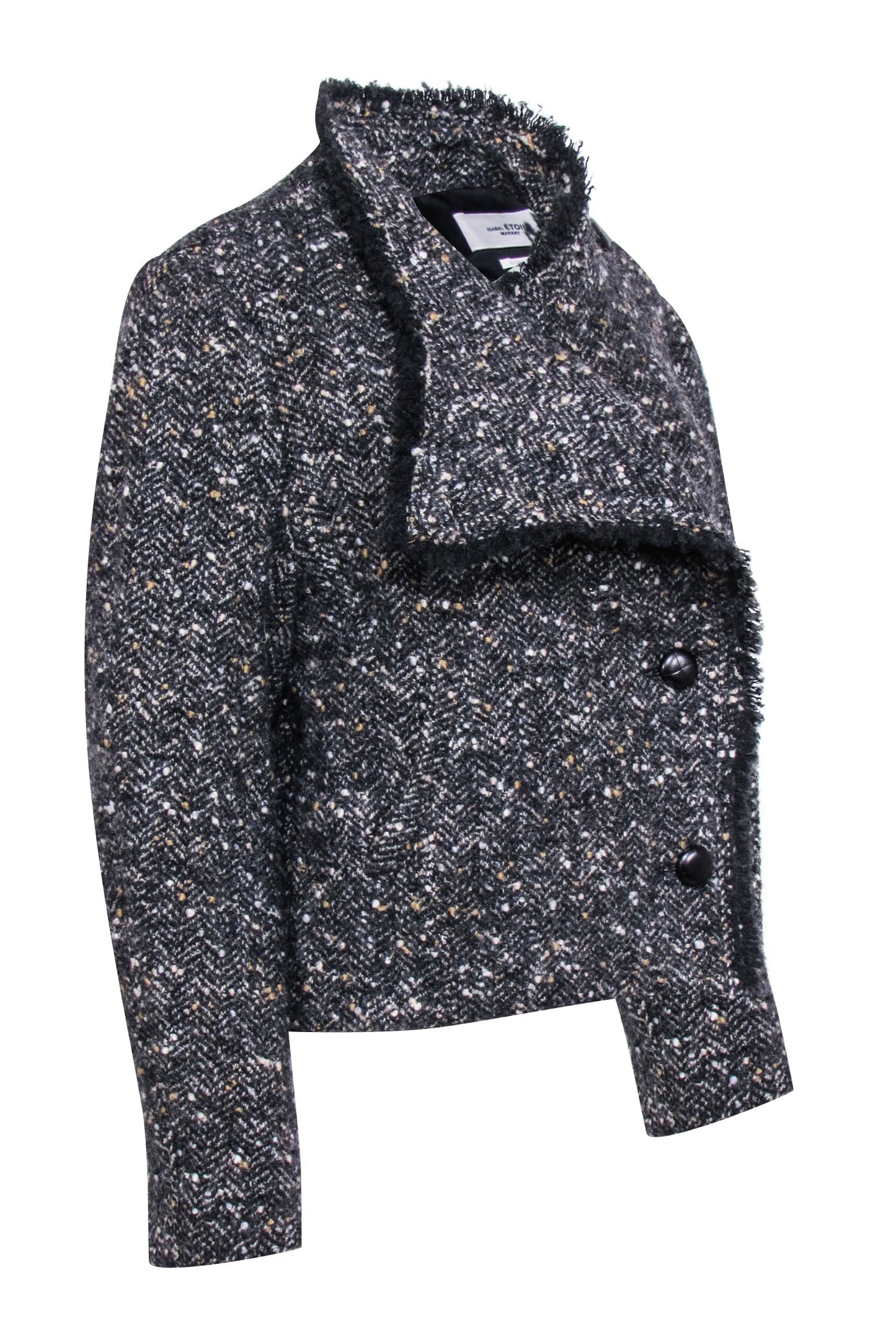 Isabel Marant Etoile - Grey Tweed Cropped Jacket Sz 4