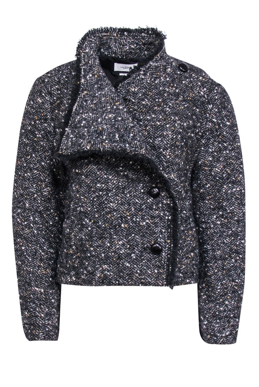 Isabel Marant Etoile - Grey Tweed Cropped Jacket Sz 4